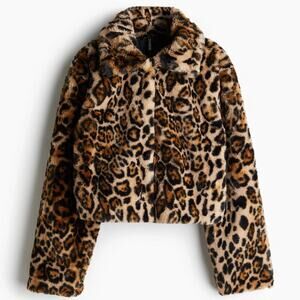 Hm leopard print faux fur